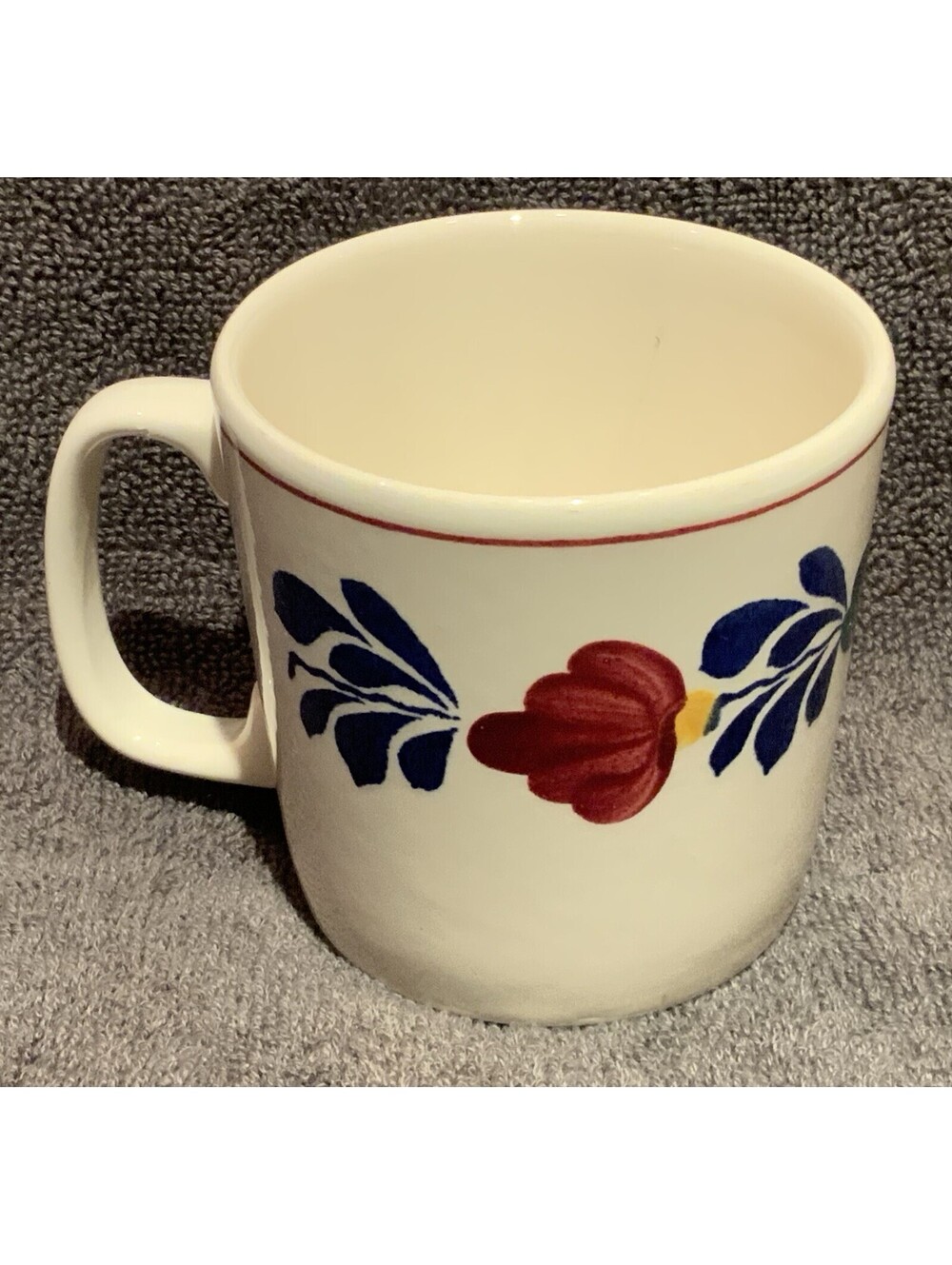 Vintage 3”D Hand Painted Boch Belgium 12 oz. Cup (replacement)